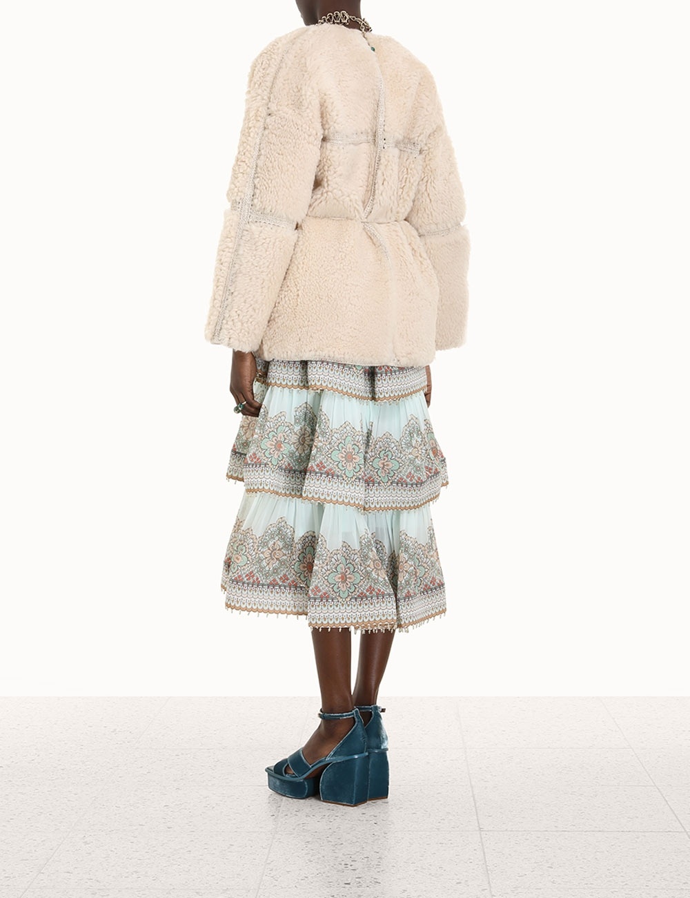 KALEIDOSCOPE SHEARLING JACKET - 4