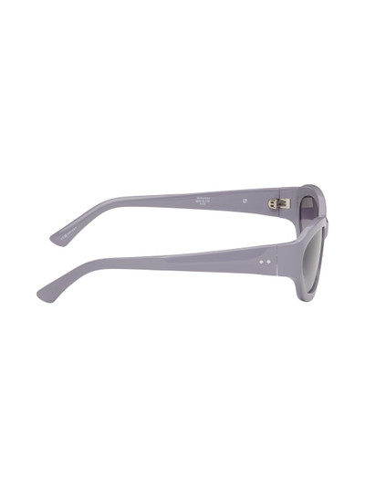 Dries Van Noten Purple Linda Farrow Edition Goggle Sunglasses outlook