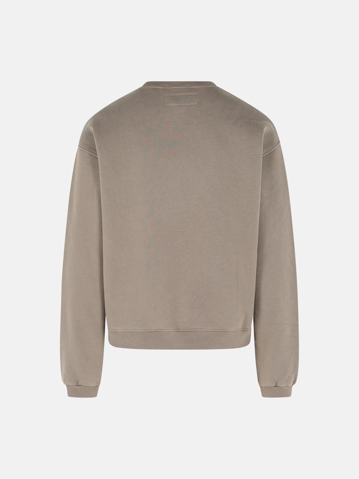 TAUPE COTTON SWEATSHIRT - 3