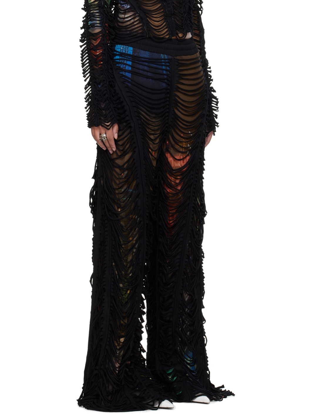 Brown Shayne Oliver Edition 'The Slashed City' Lounge Pants - 2