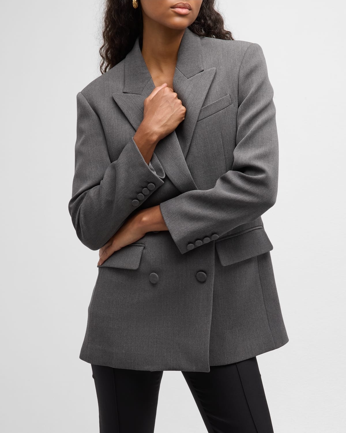 Active Gabardine Double-Breasted Jacket - 7