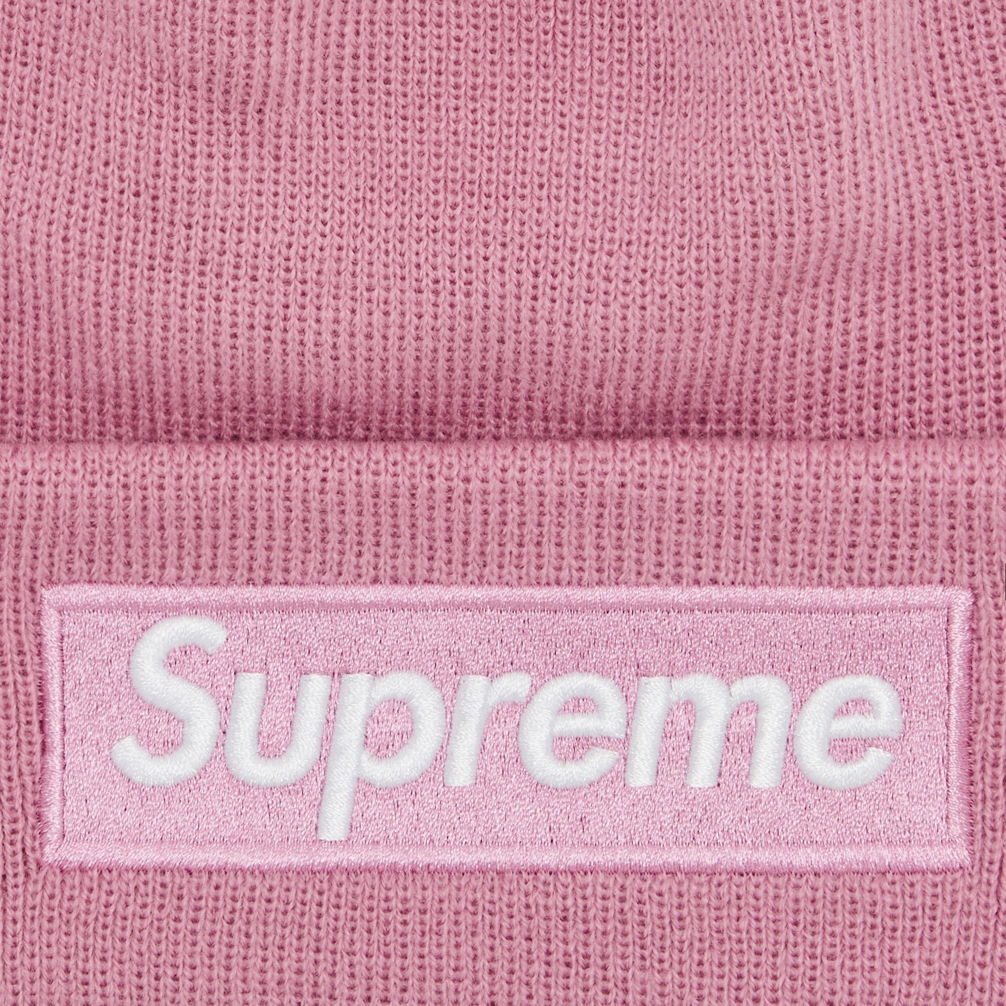 Supreme x New Era Box Logo Beanie 'Dusty Pink' - 3