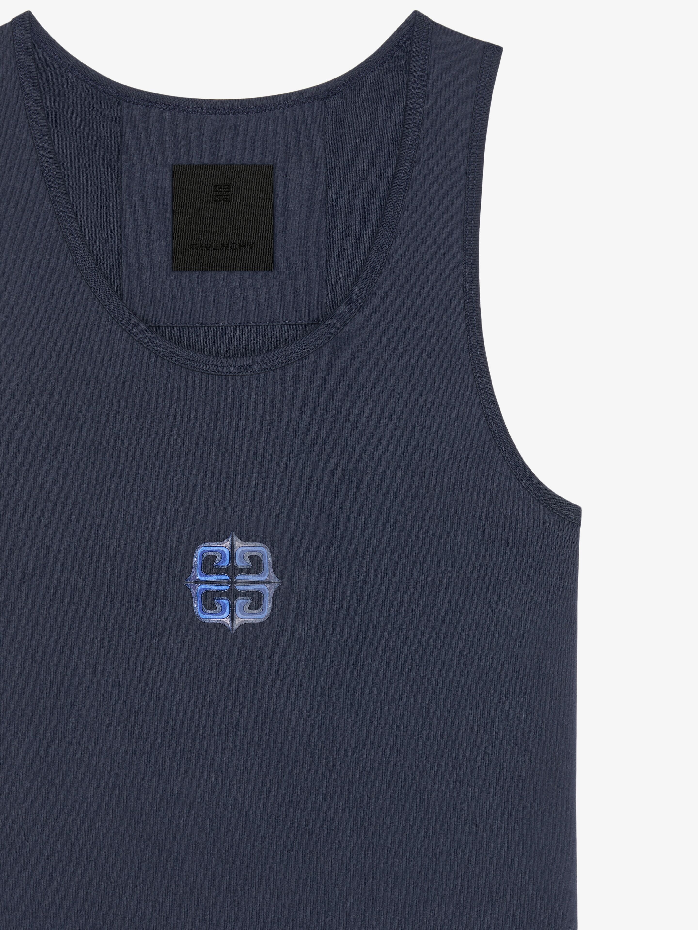 SLIM FIT 4G LIQUID TANK TOP IN COTTON - 3