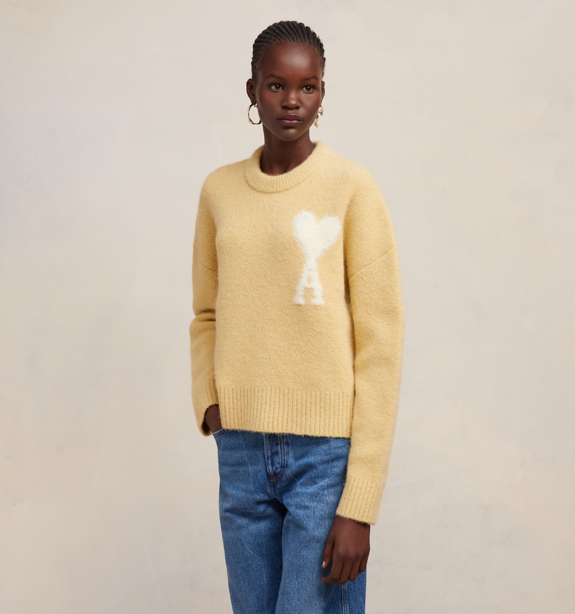 Cloudy Wool Ami de Cœur Sweater - 7