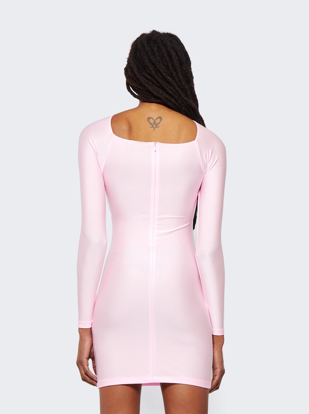 Cut-out Jersey Dress Light Pink - 5