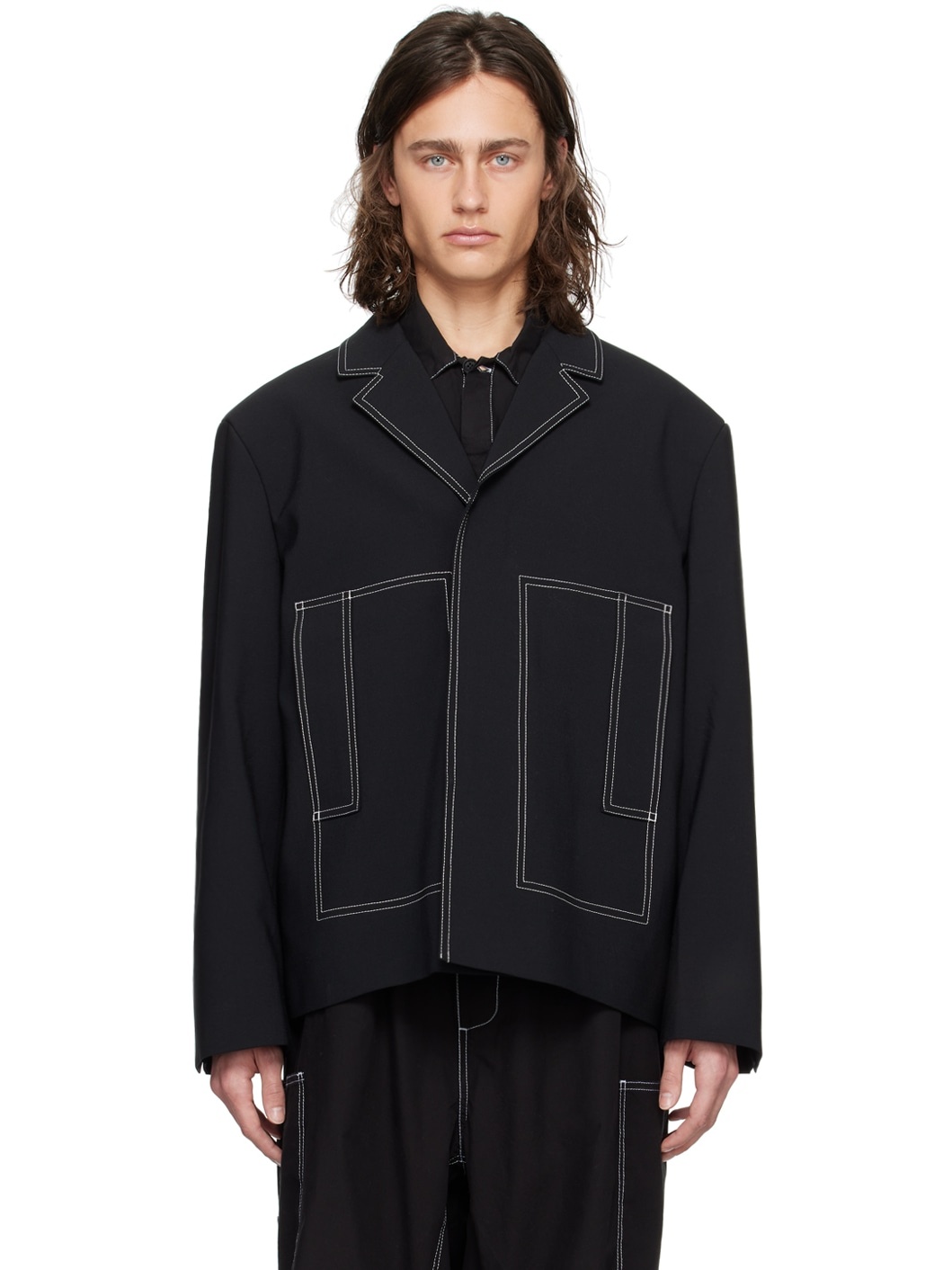 Black Utility Jacket - 1