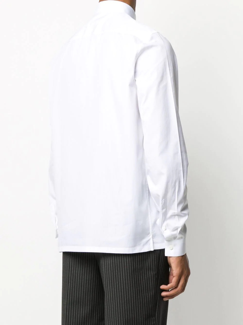 pocket logo buttoned shirt - 4