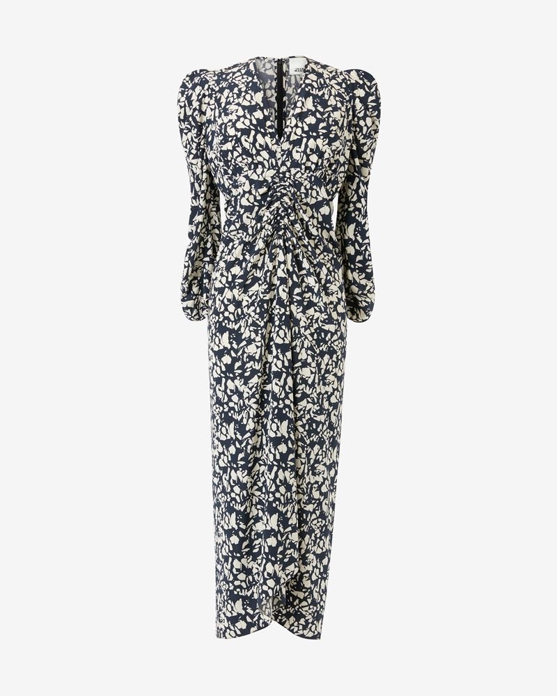 ALBINI PRINTED SILK MIDI DRESS - 1