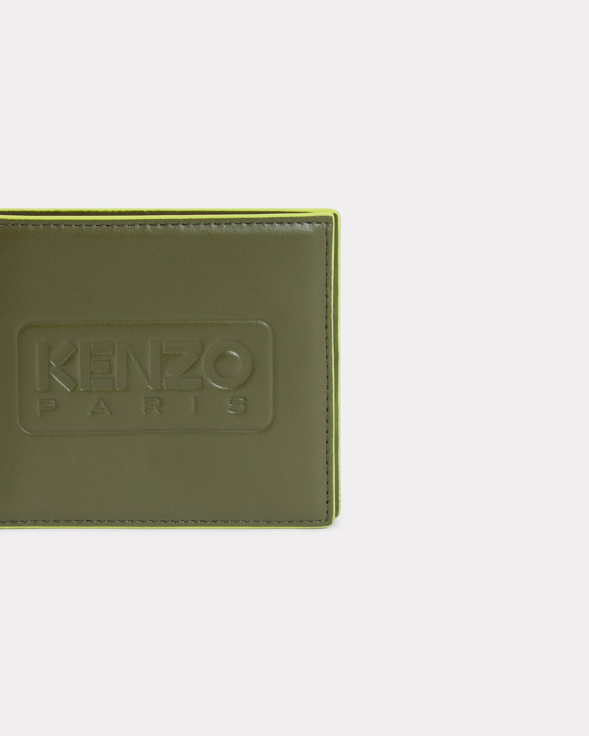 'KENZO Emboss' fold wallter in leather - 3