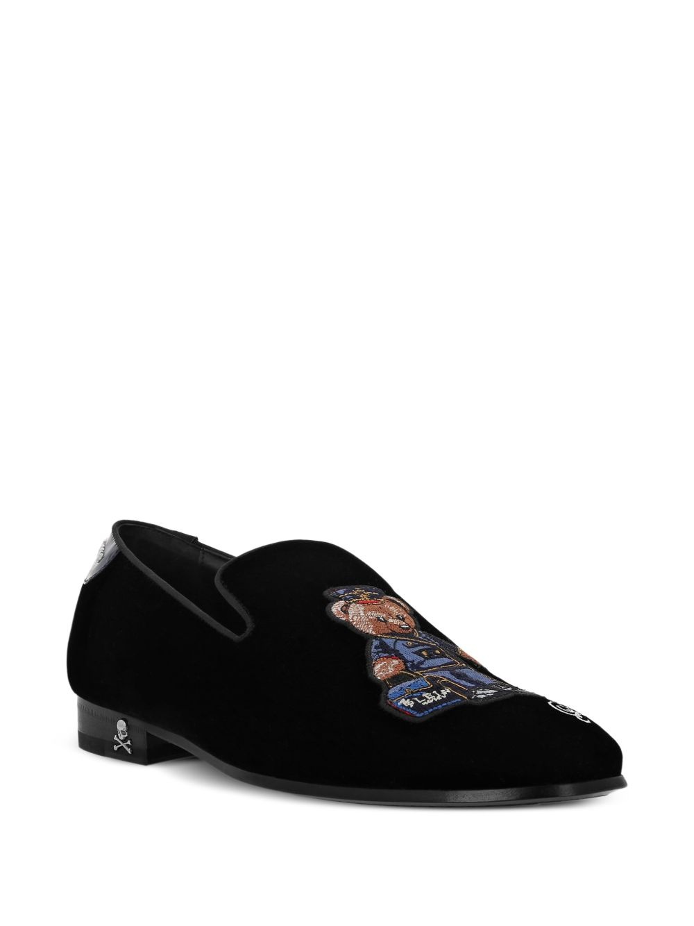 Teddy Doorman embroidered velvet loafers - 2