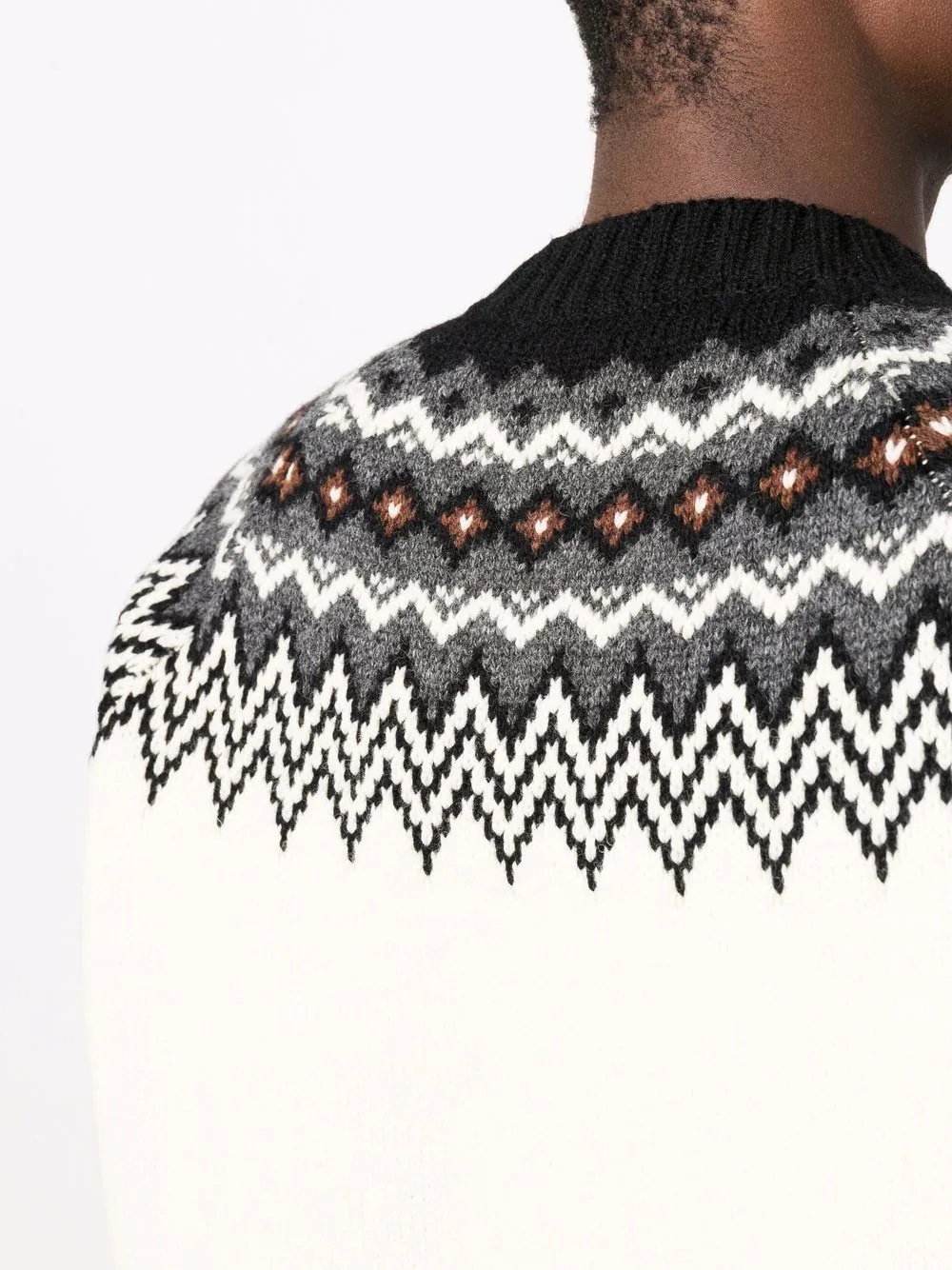 fair isle intarsia-knit crew-neck jumper - 5