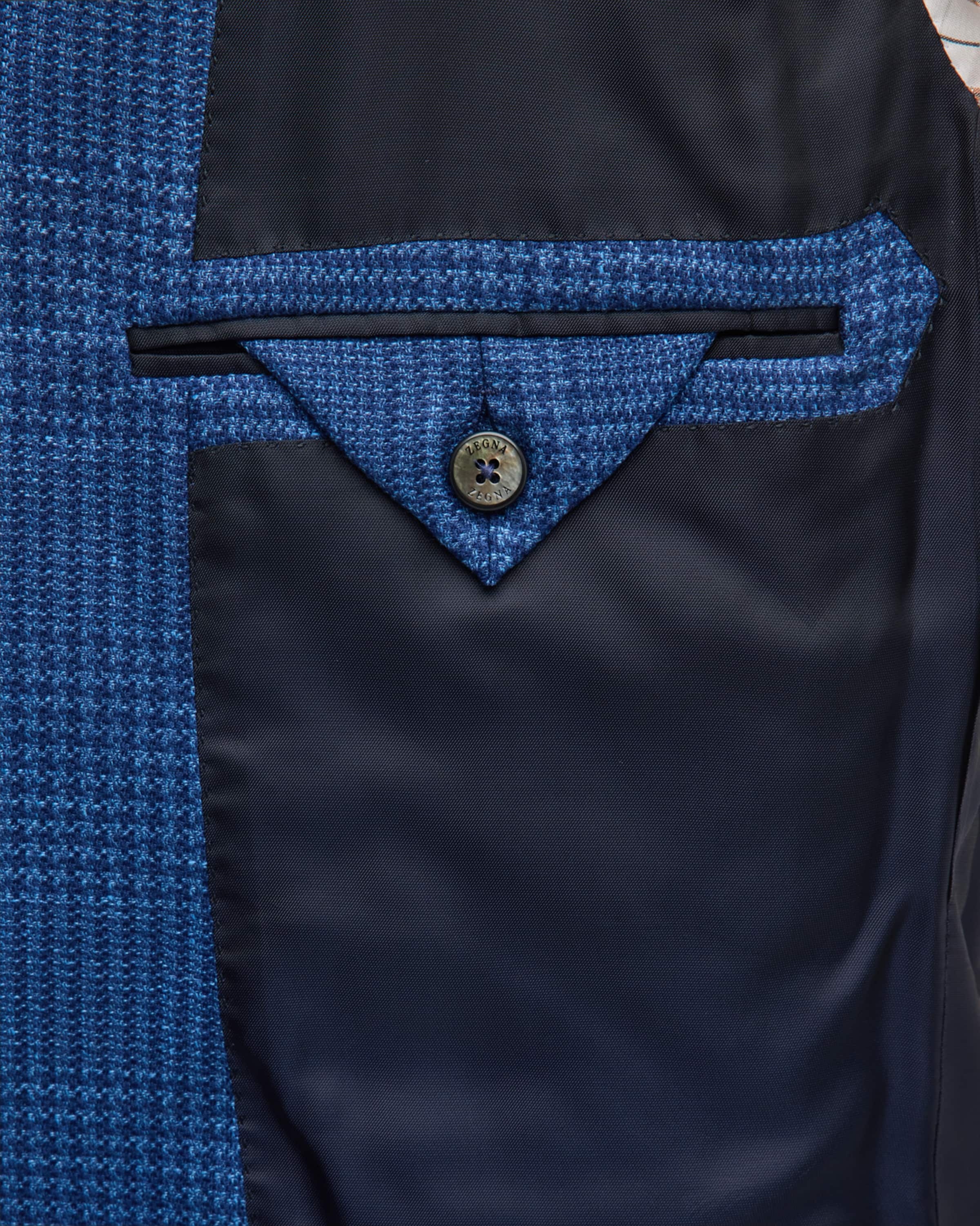 Men's Plaid Cashmere-Linen Sport Coat - 4