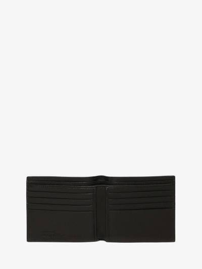 Alexander McQueen Men's Leather Billfold Wallet in Black outlook