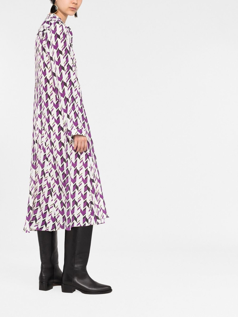 geometric pattern midi dress 6