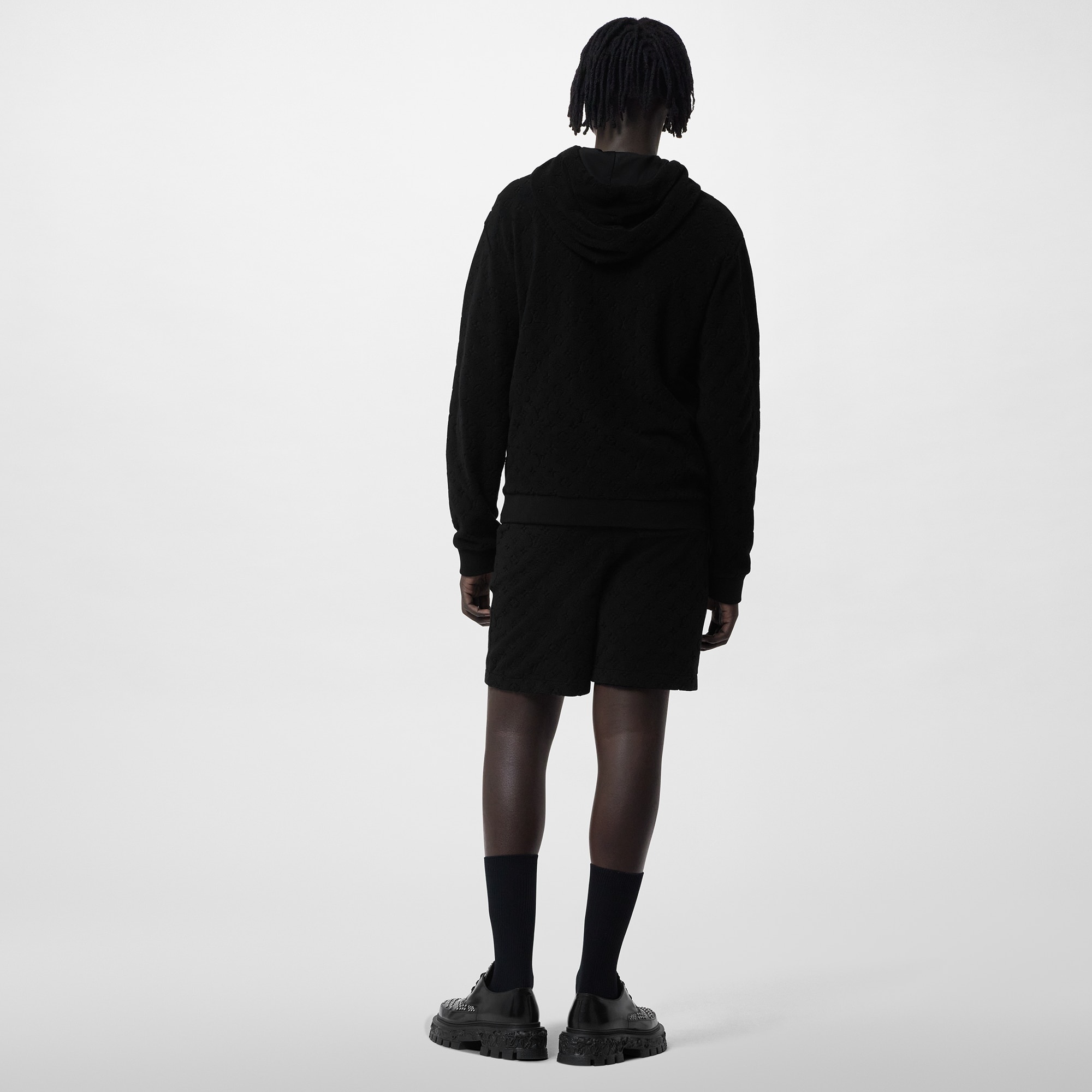 Monogram French Terry Zip-Through Hoodie - 3