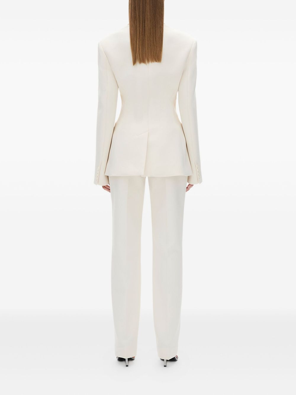 Sergio padded-shoulder blazer - 4