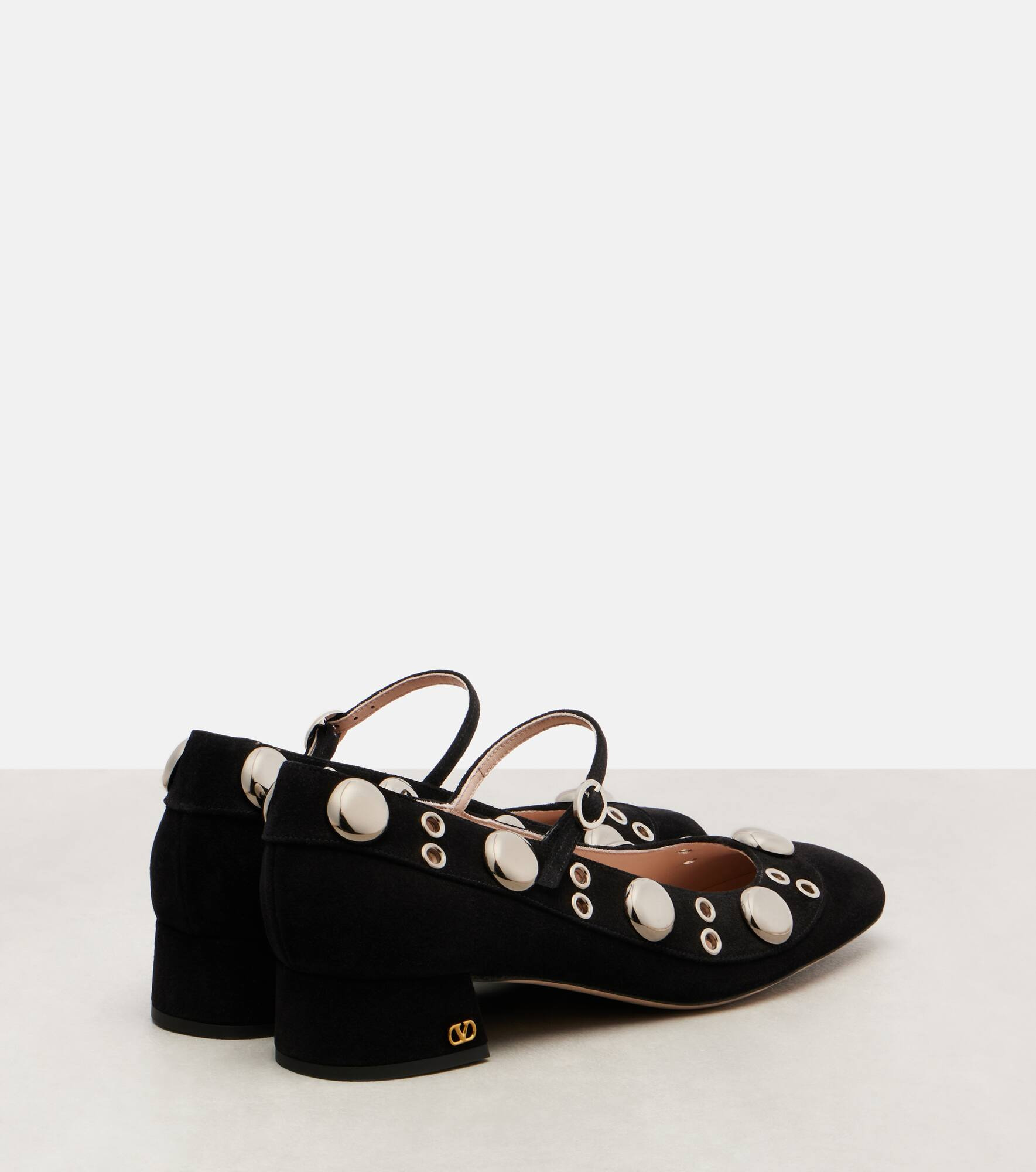 Nellcote studded suede Mary Jane pumps - 2