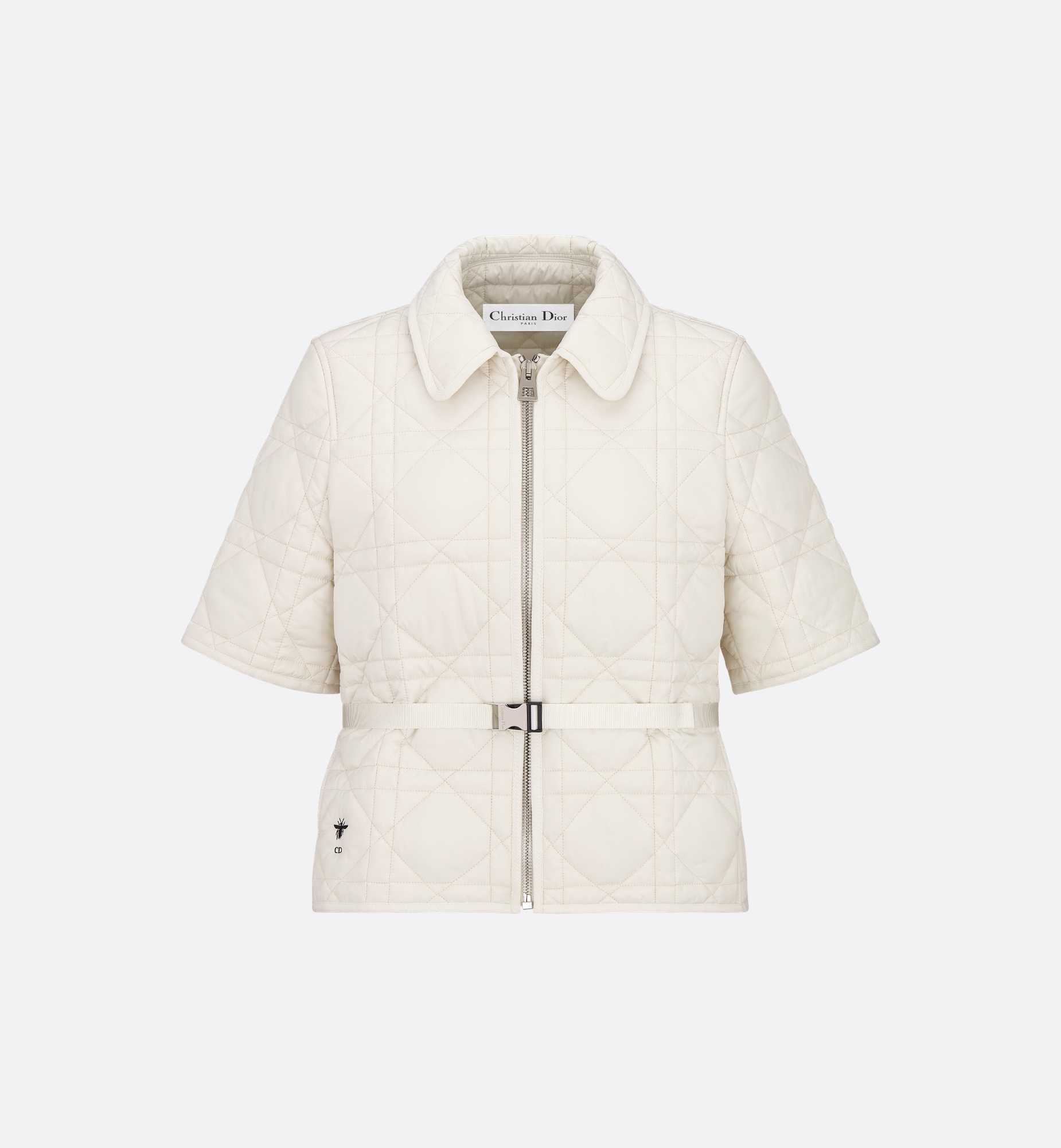 Macrocannage Short-Sleeved Peacoat - 1
