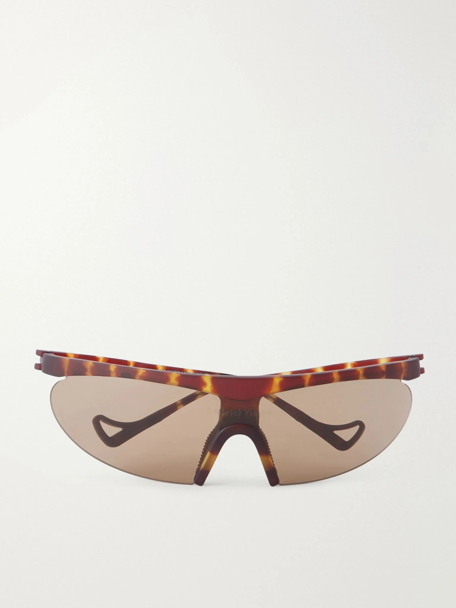 Koharu D-Frame semi-rimless tortoiseshell acetate sunglasses Brown - 1