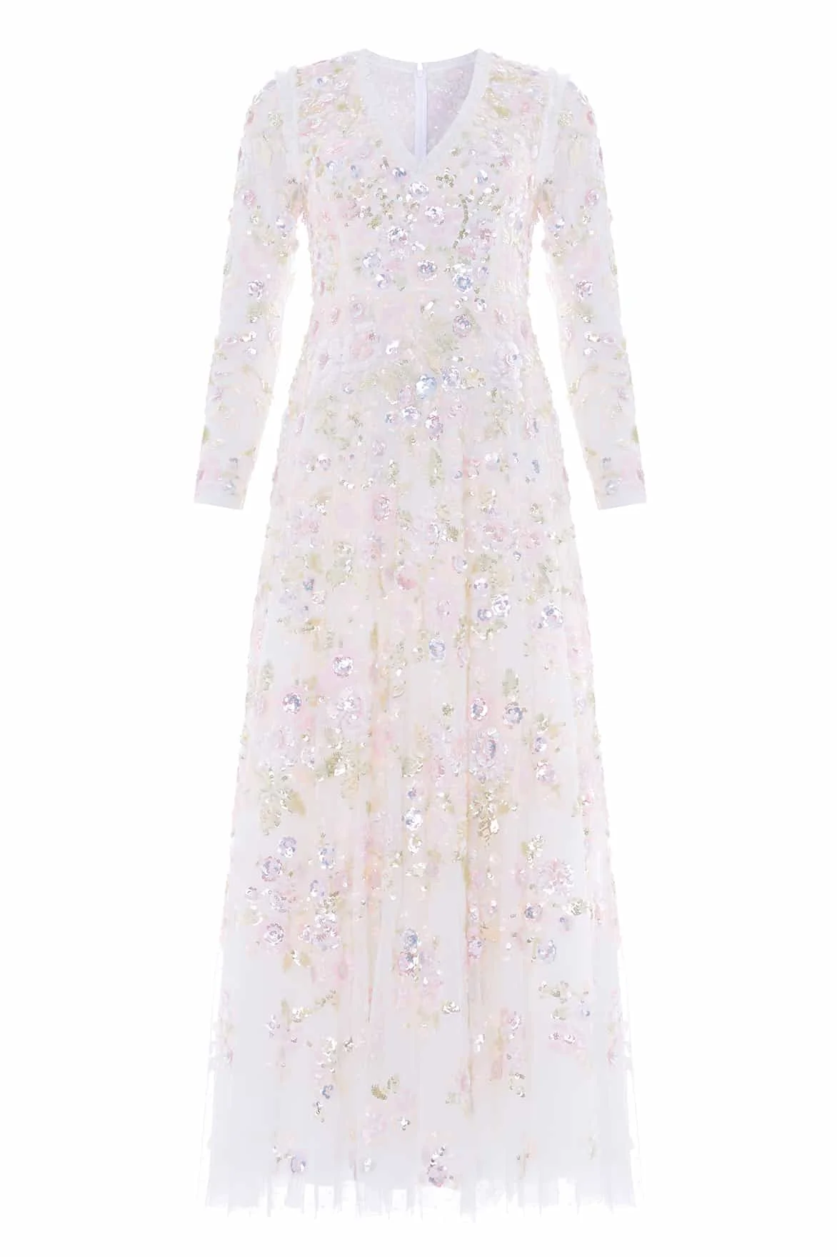 Sequin Paradise V-Neck Gown - 1