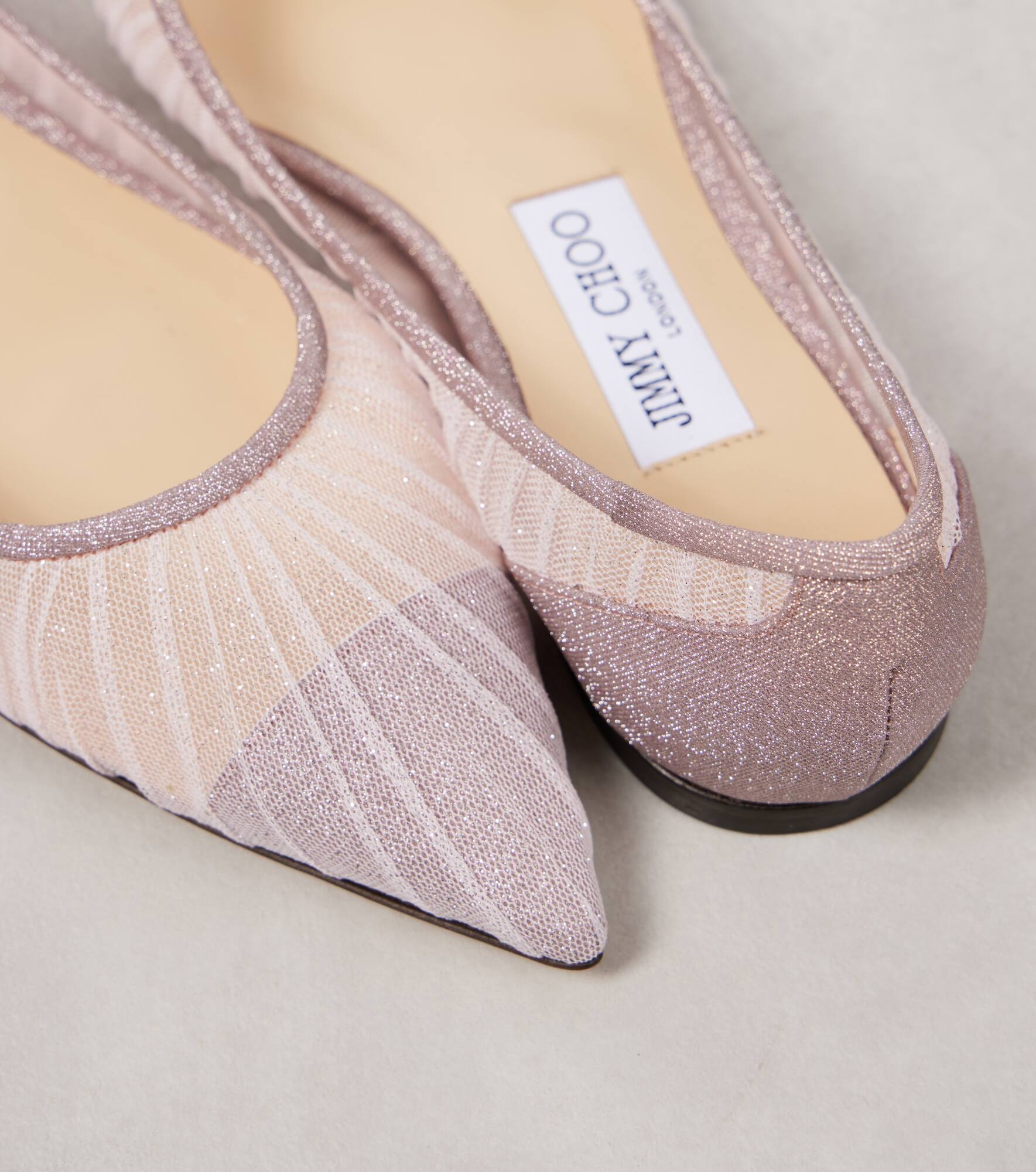 JIMMY CHOO Love Flat embellished ballet flats | mytheresa