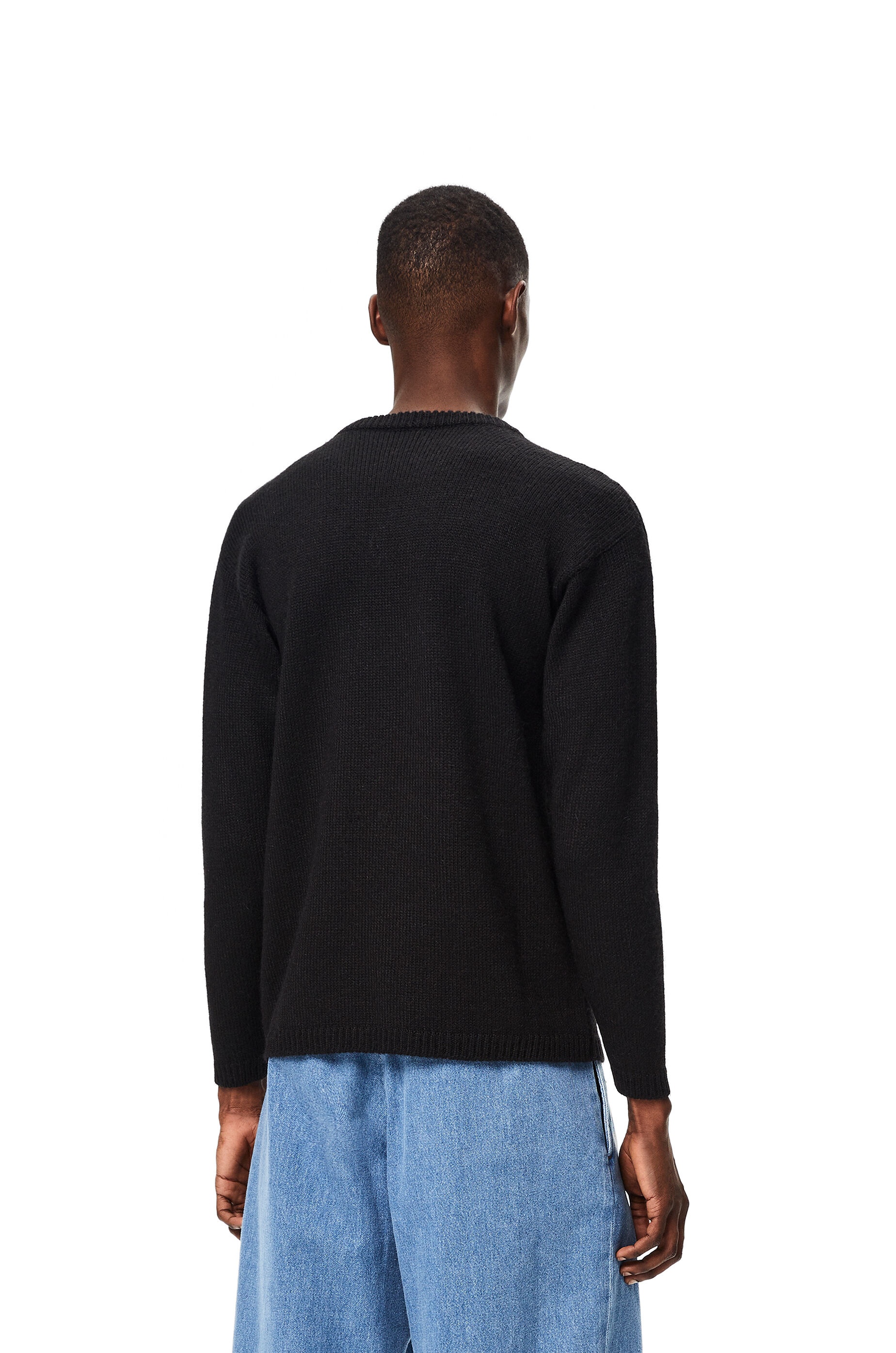 L.A. Series crew neck patch sweater in wool and alpaca - 4