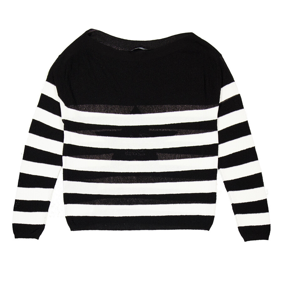 Balmain Logo Embroidery Striped Sweater - 5