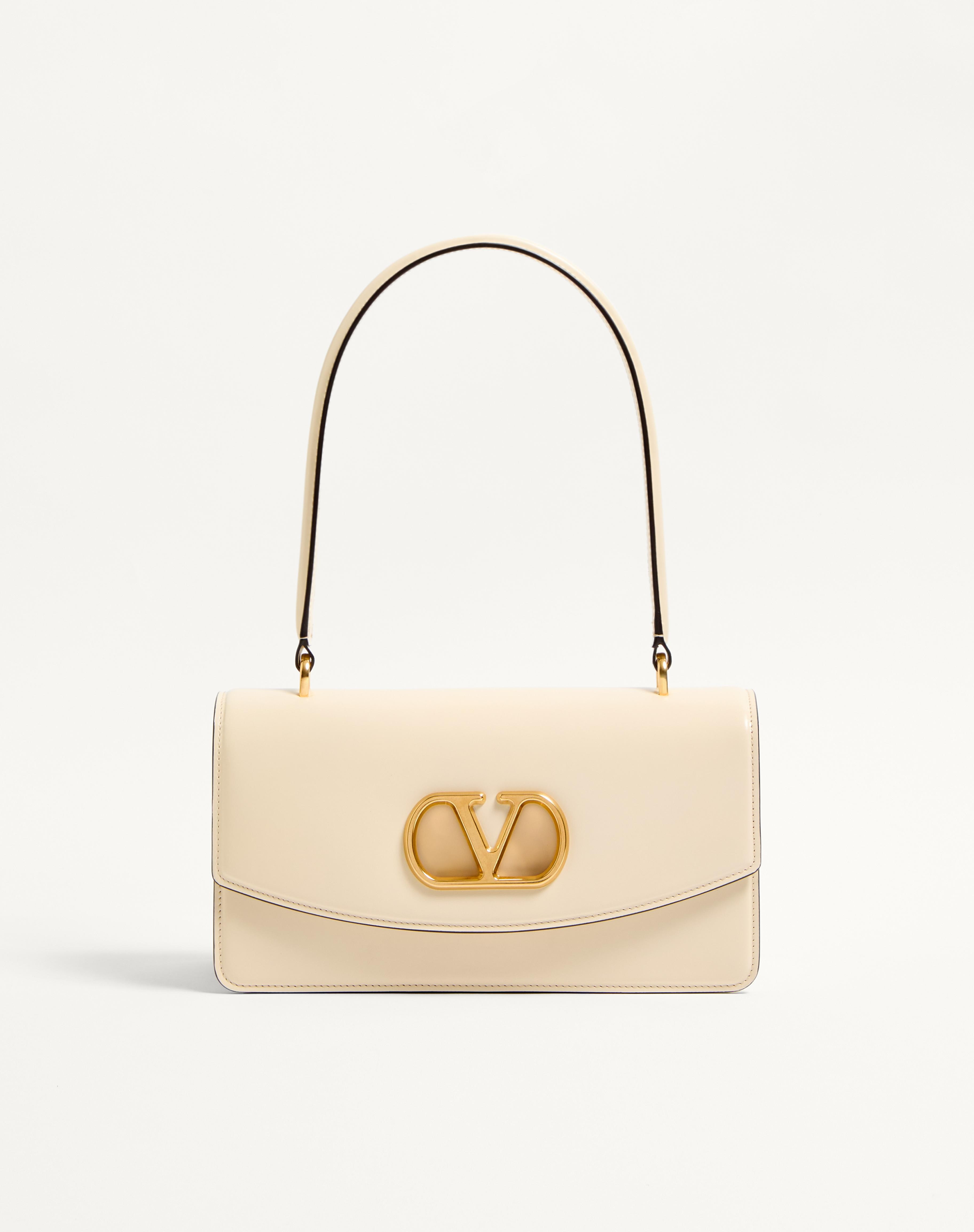 VALENTINO GARAVANI VAIN BAG WITH HANDLE IN SHINY CALFSKIN - 1
