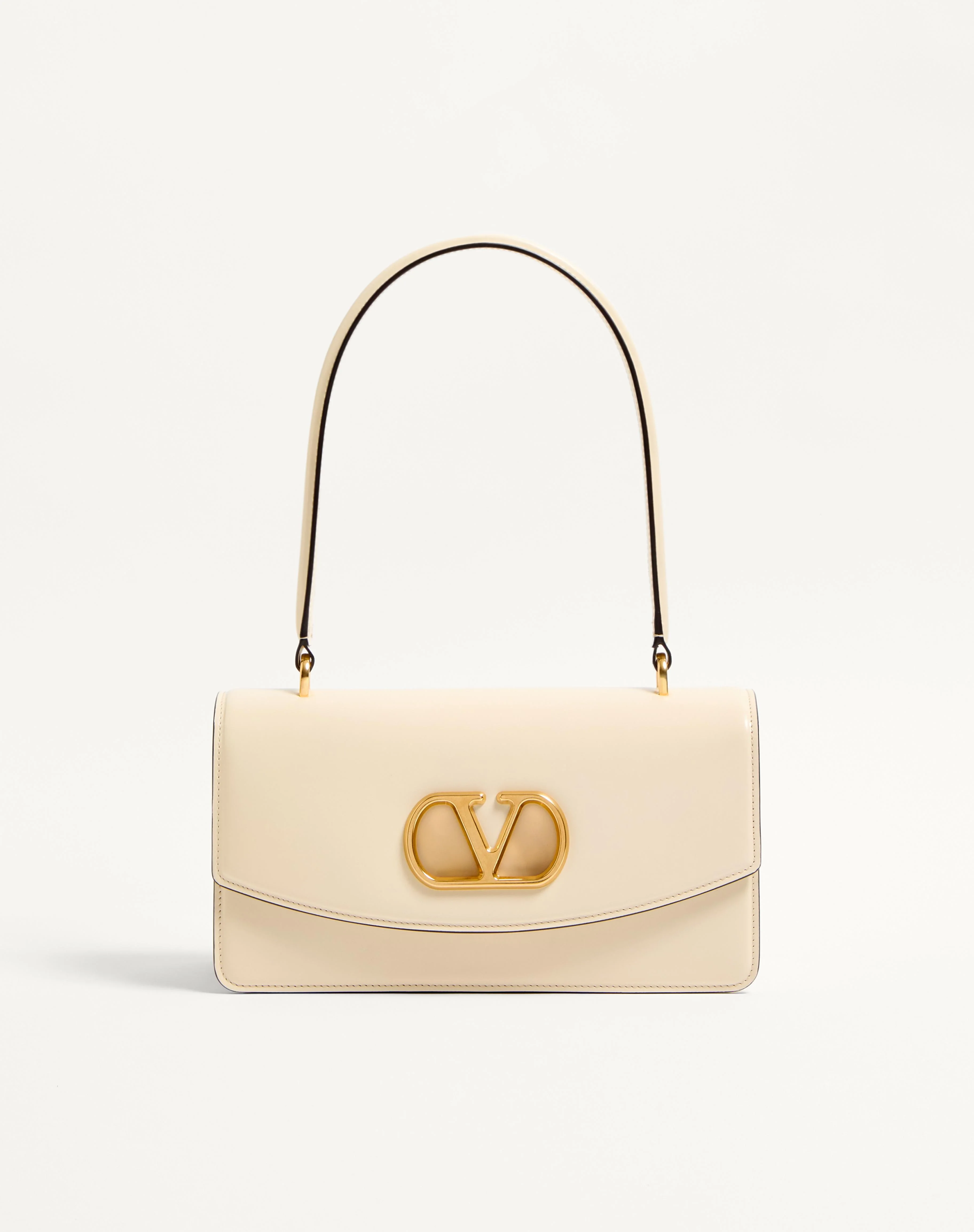 VALENTINO GARAVANI VAIN BAG WITH HANDLE IN SHINY CALFSKIN - 1
