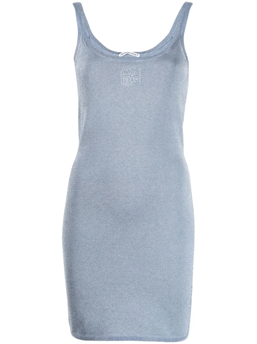 logo-embossed tank dress - 1
