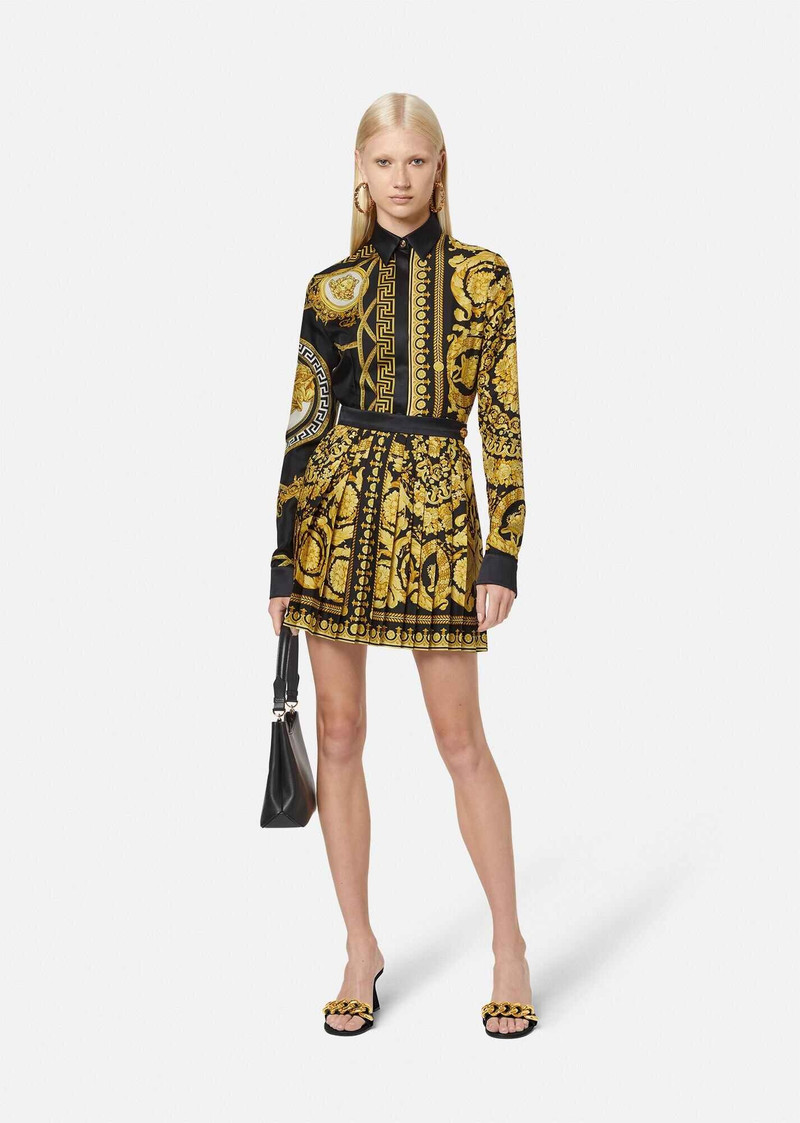 VERSACE Barocco Pleated Skirt outlook