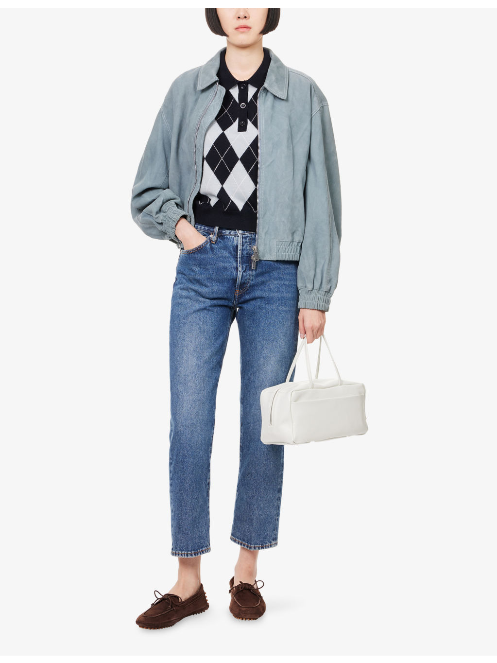 The Vertical Crop Straight-Leg Denim Jeans - 2