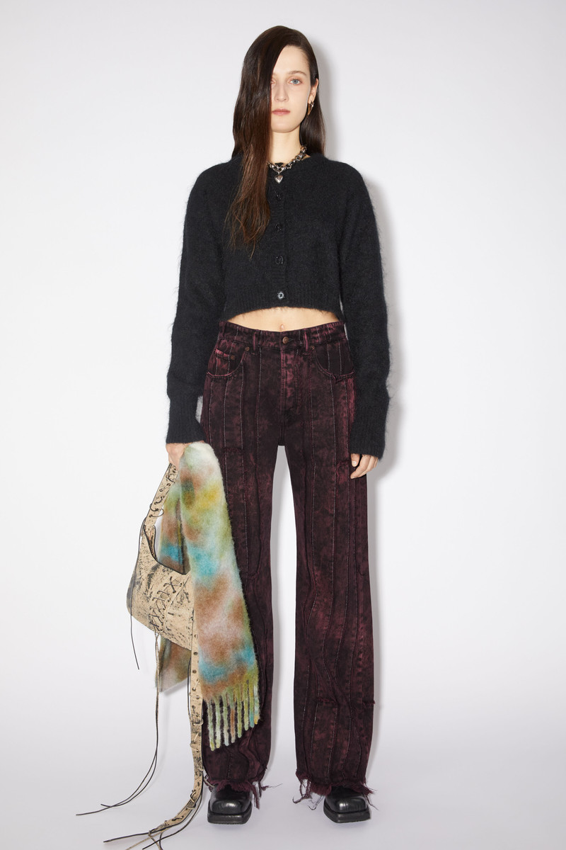 Acne Studios Loose fit jeans - 2021F - Black/wine red outlook