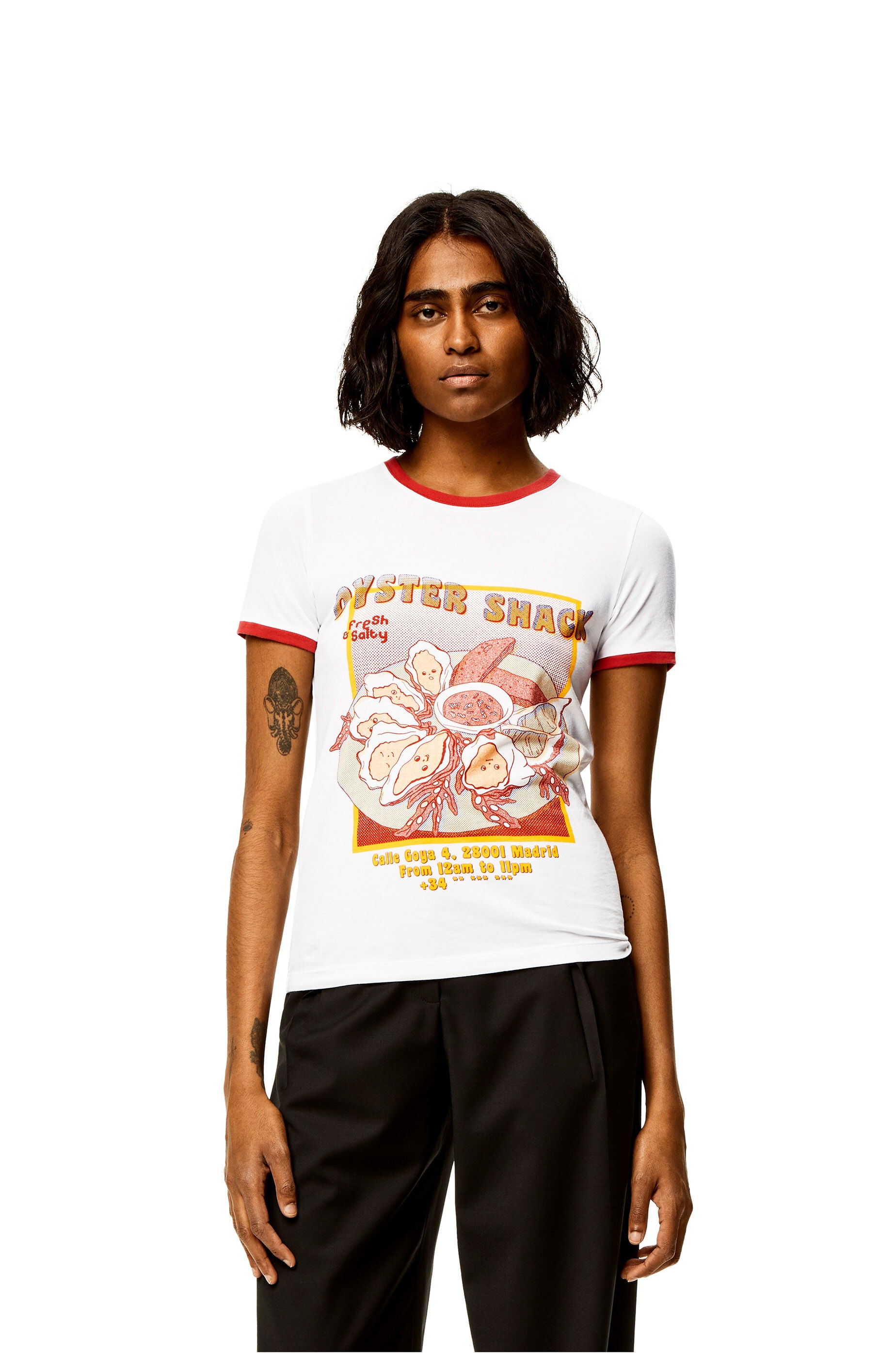Oysters print T-shirt in cotton - 3