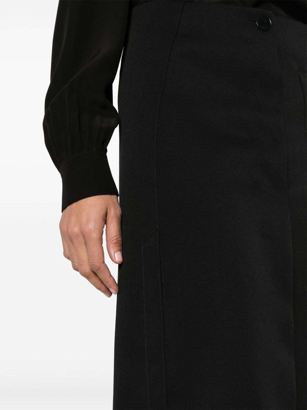 pleated tailored midi skirt - 5