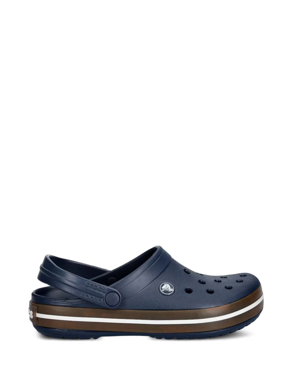 Crocband perforated logo-patch mules - 1