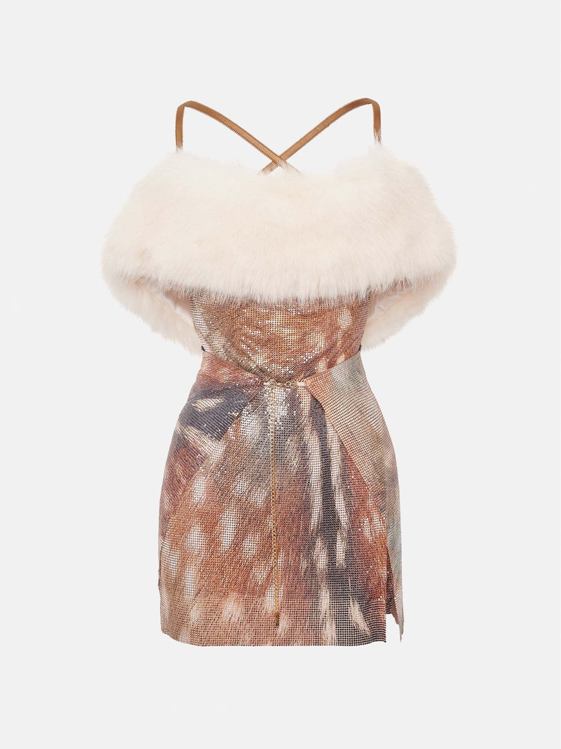SELA FUR DRESS MATTE BAMBI 1