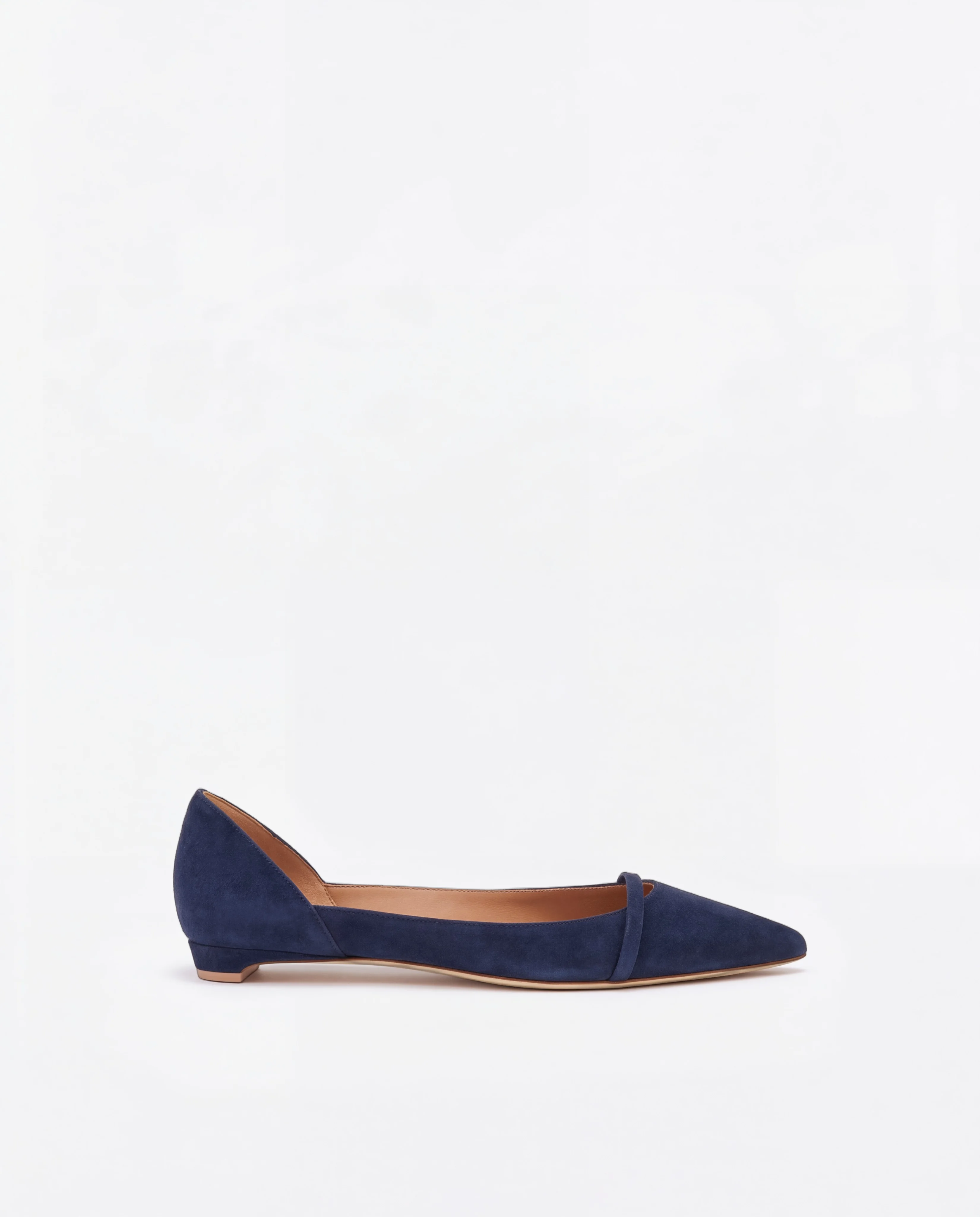 Crawford Blue Suede Flat Pumps - 1