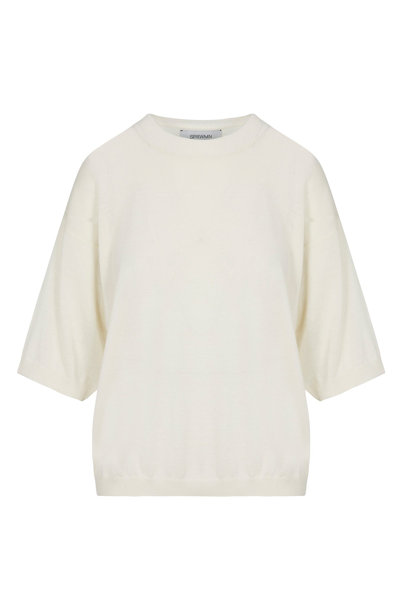 CHALK CASHMERE BOXY T-SHIRT - 5