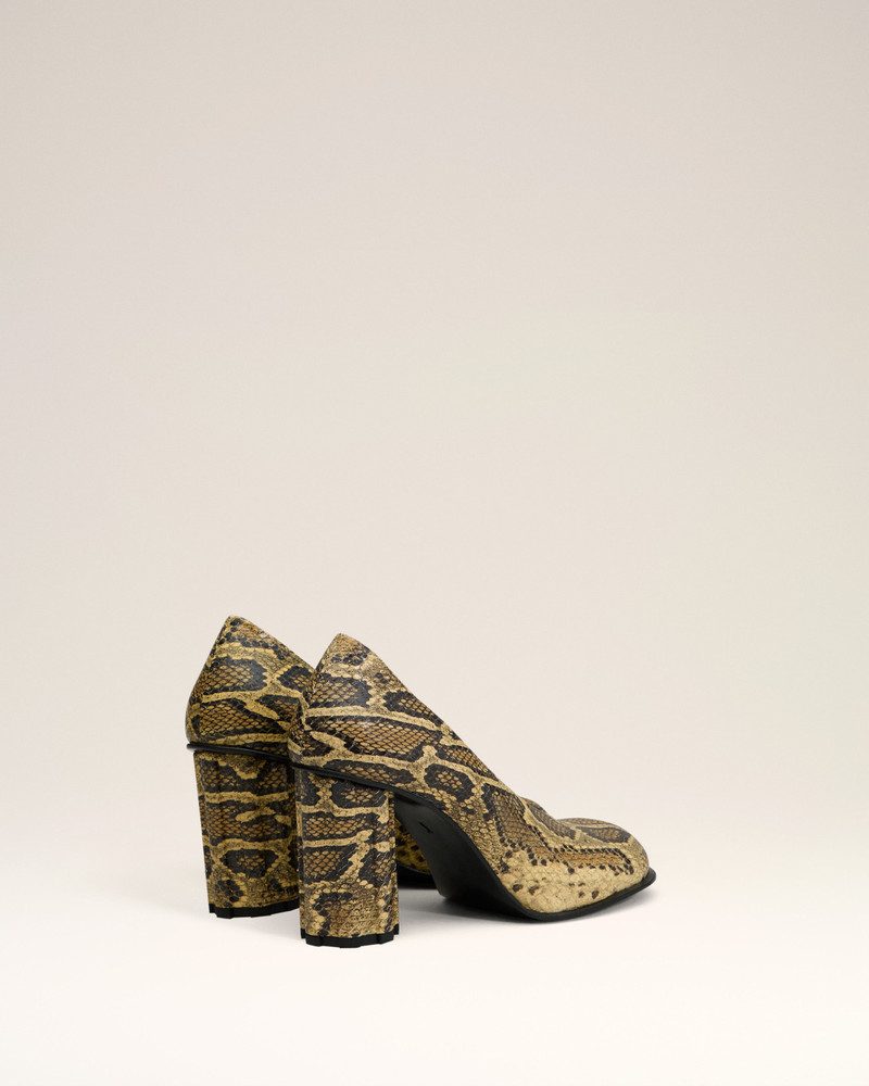 BEIGE LEATHER PIANO PUMP 4