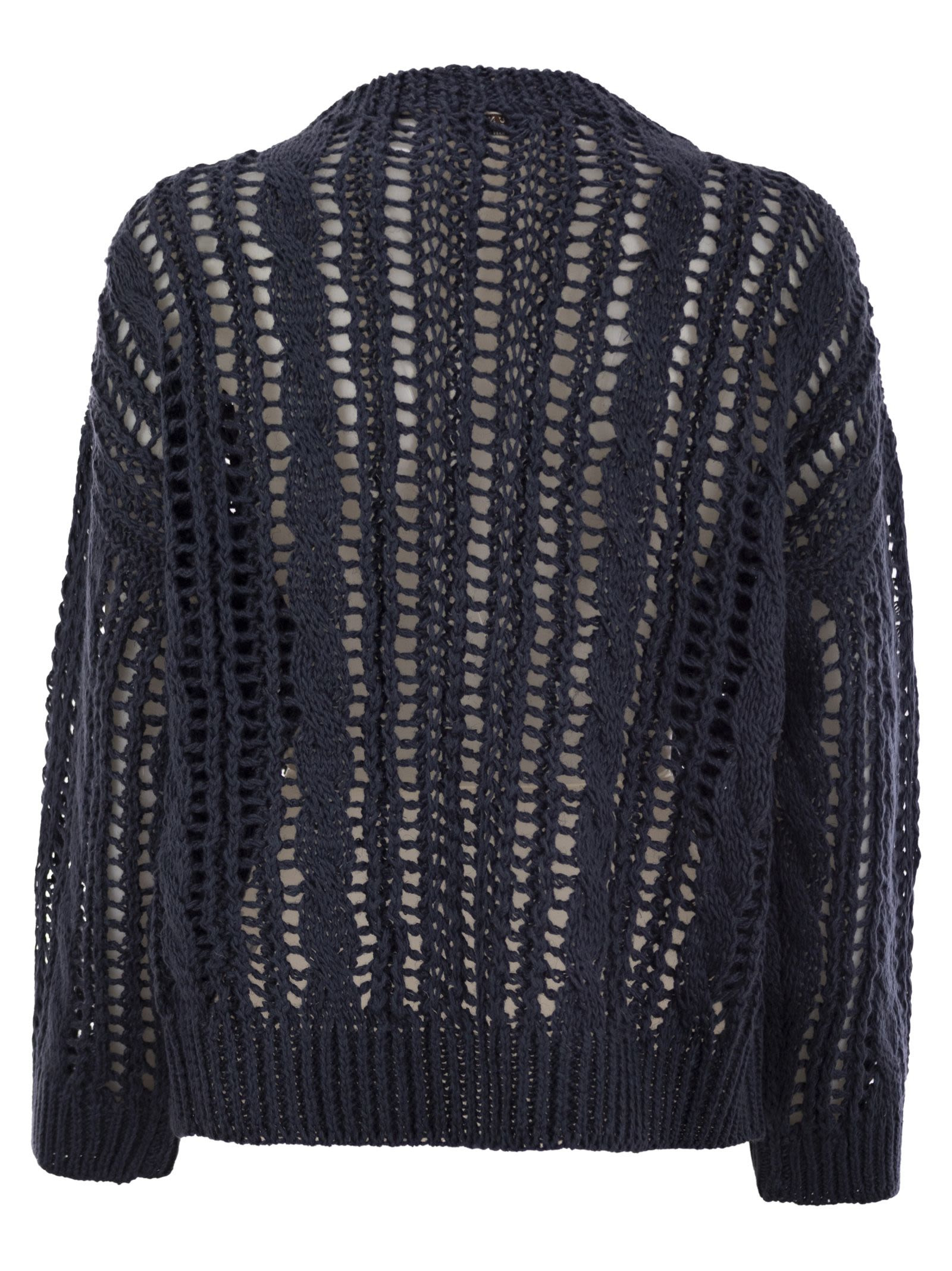 Brunello Cucinelli Women Cable & Mesh Jute And Cotton Jersey - 2