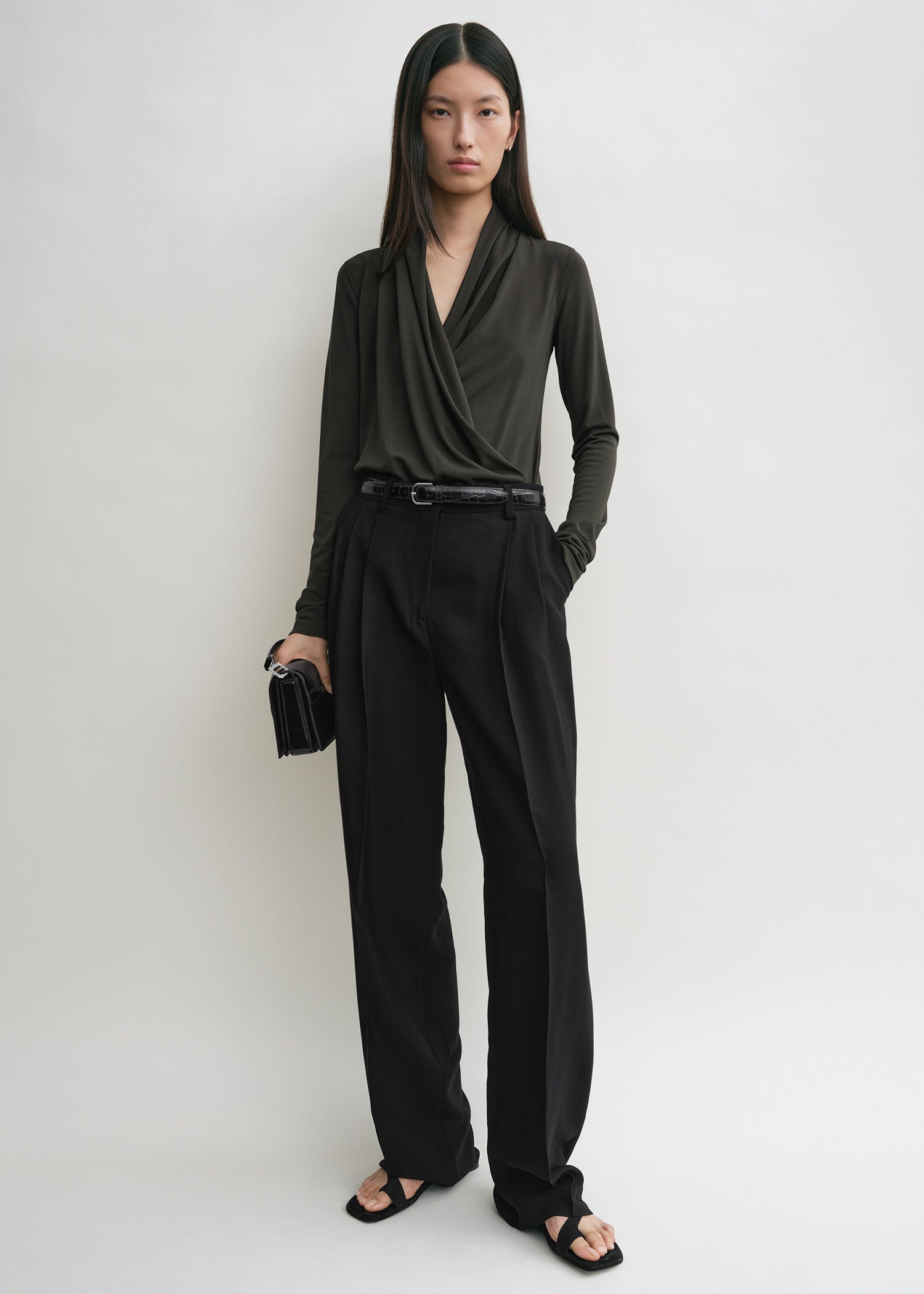 Overlapped jersey top pepper - 2