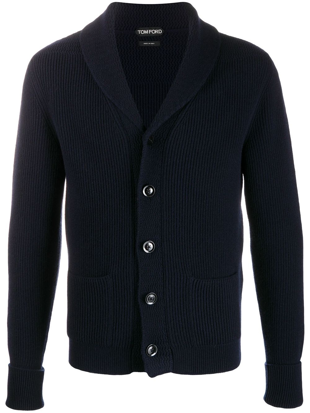 button-up cashmere jacket - 1