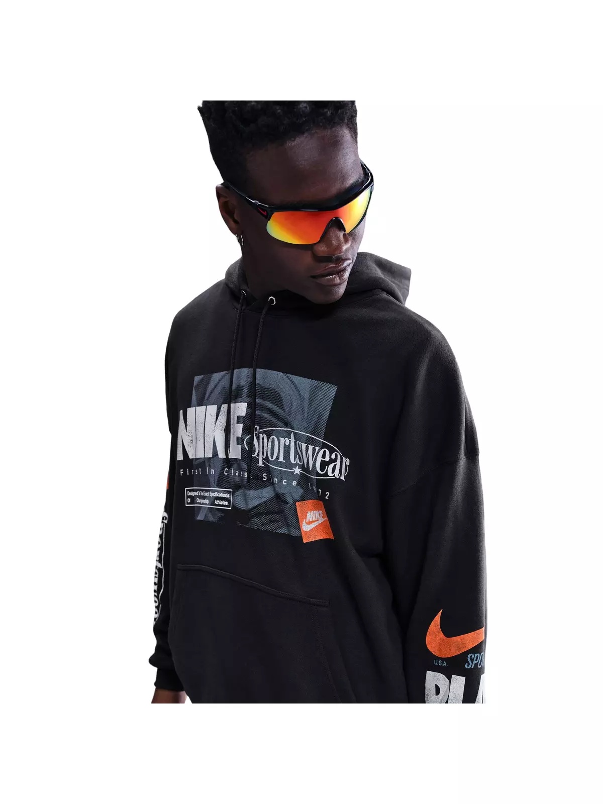 Men's Club Oversized French Terry Pullover Hoodie - 3