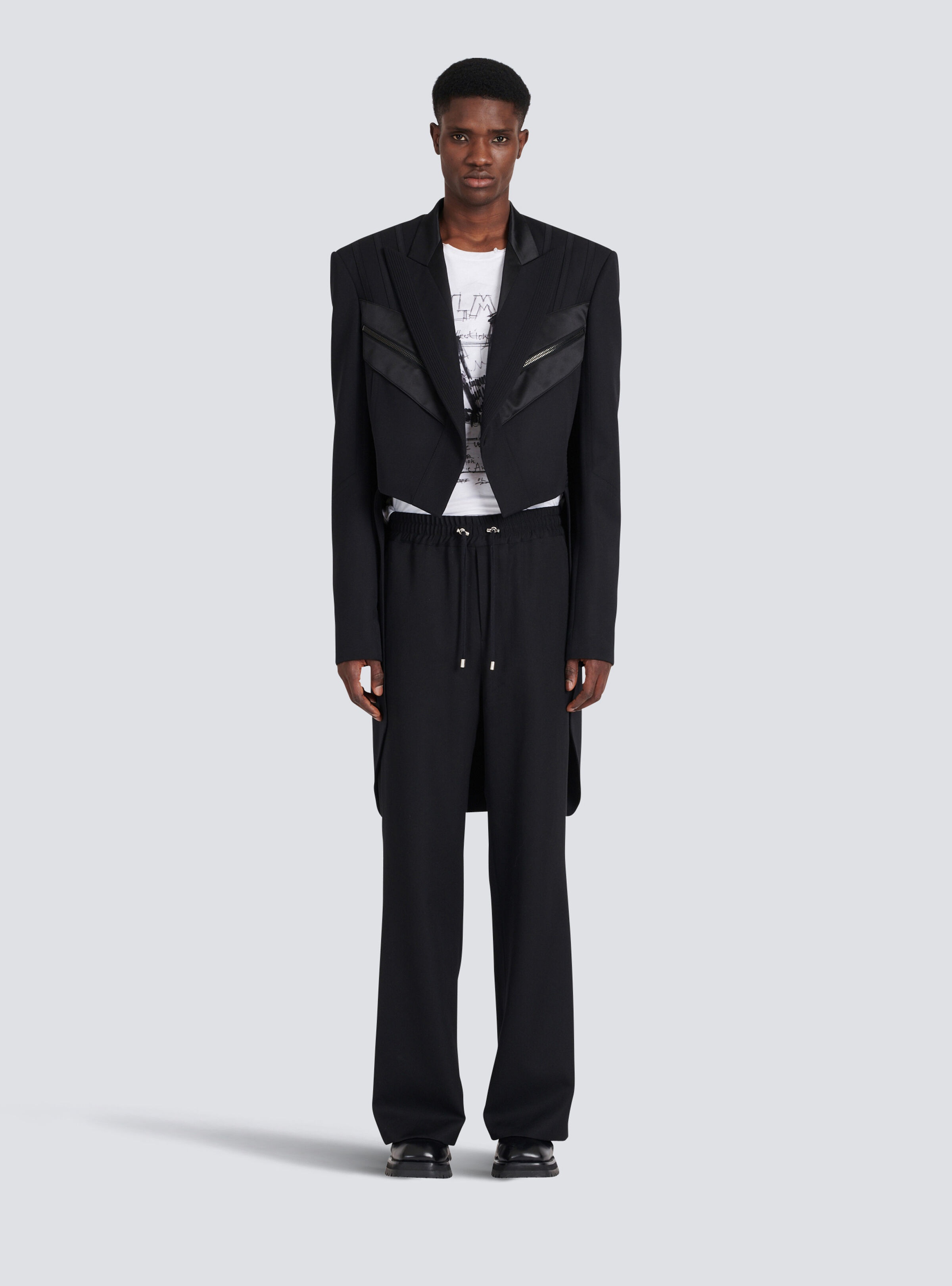 Blazer with satin tailcoat - 3
