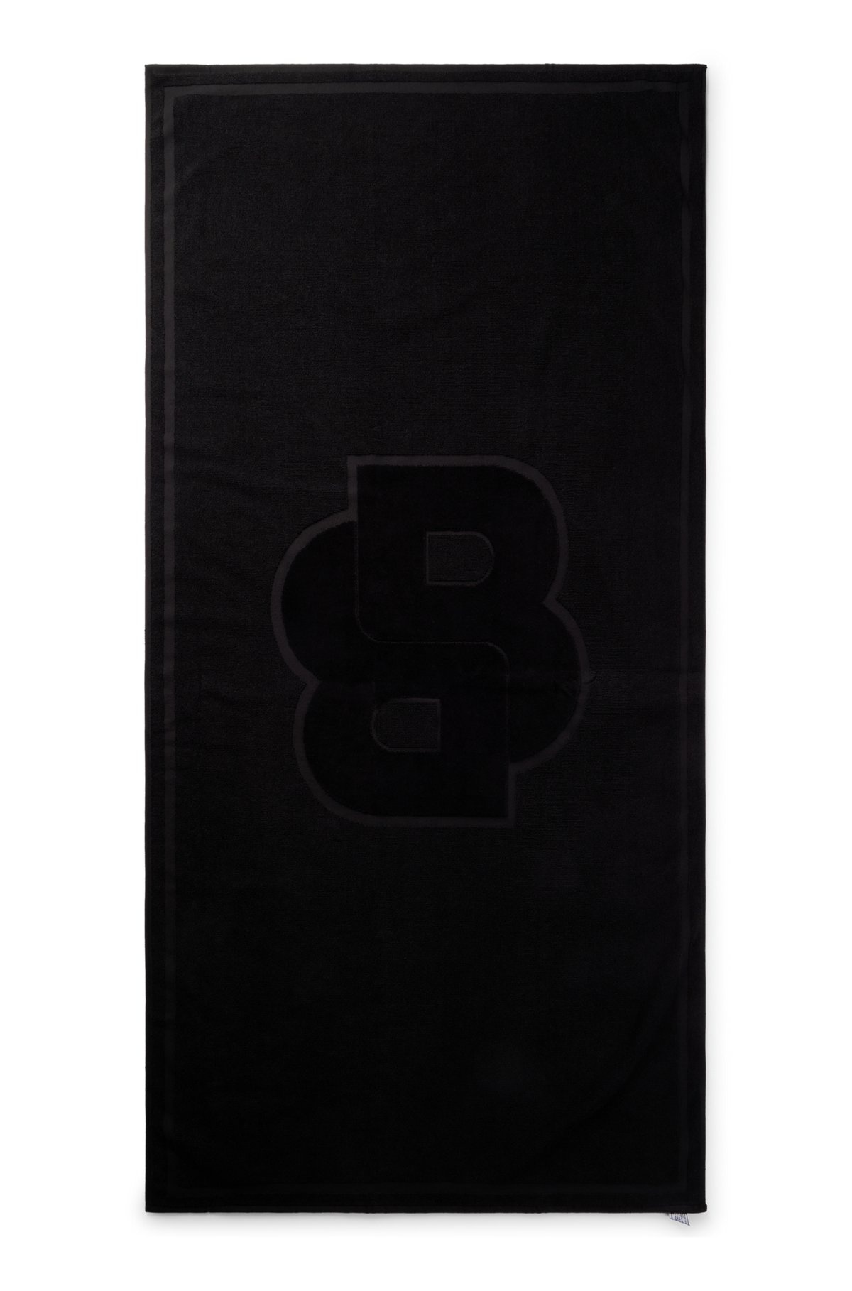 COTTON BEACH TOWEL WITH DOUBLE MONOGRAM - 2