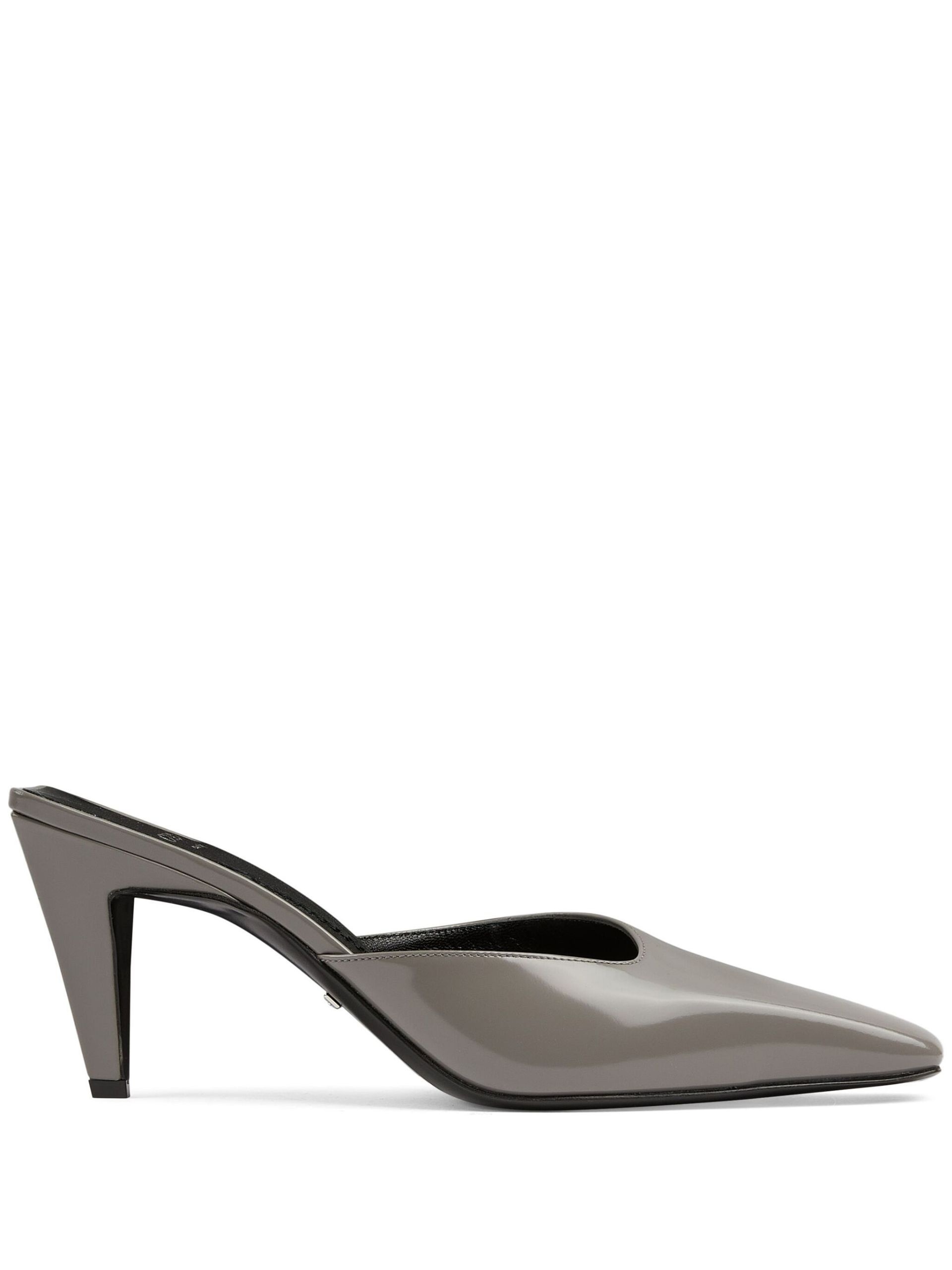 grey 75 leather mules - 1