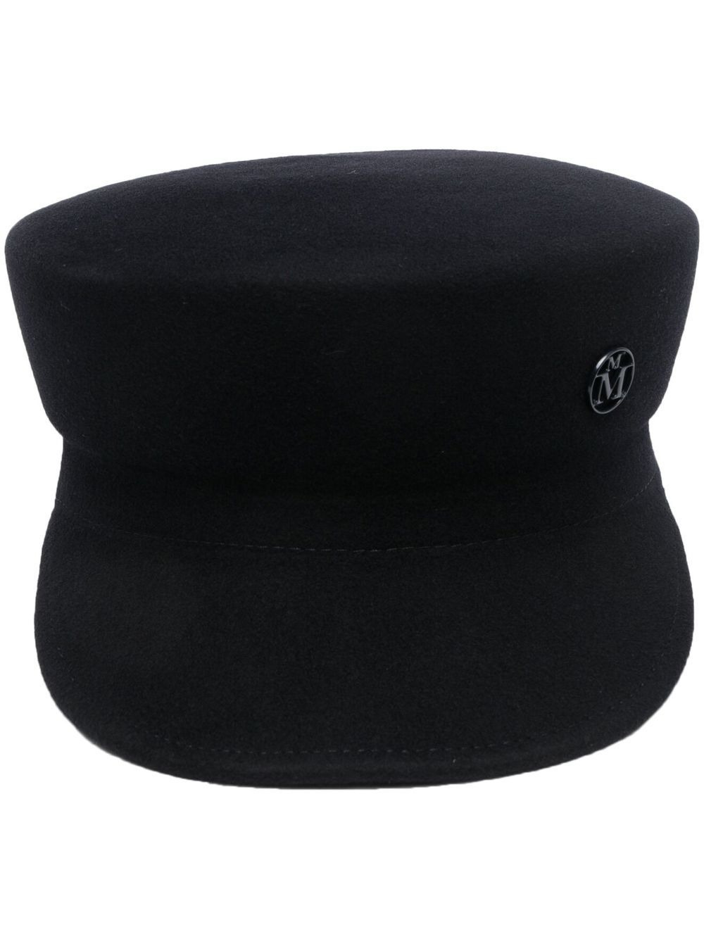 logo-plaque felt cap - 3