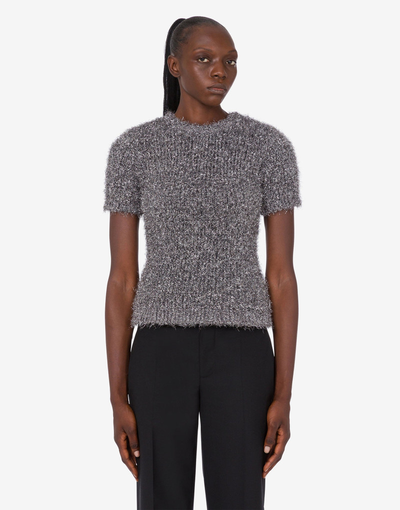 Moschino METALLIC EFFECT FABRIC SWEATER outlook
