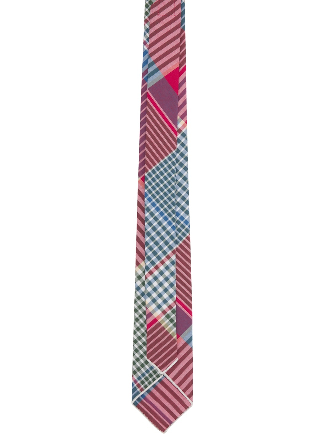 Red & Green Check Tie - 2
